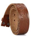Couro de grão integral Western Belt CHAOREN Cowboy de 1,5 cm para homens Couro de grão integral Western Belt CHAOREN Cowboy de 1,5 cm para homens