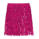 Couro PU Fringe Trim M METERXITY 1,8 m, vermelho rosa, dupla face