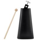 Cowbell Eastrock Metal Steel de 9 polegadas com bastão para conjunto de bateria