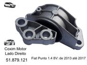 Coxim do Motor Lado Direito (Lado do Passageiro) para Fiat Punto 1.4 - 2013 até 2017 Coxim do Motor Lado Direito (Lado do Passageiro) para Fiat Punto 1.4 - 2013 até 2017