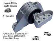 Coxim do Motor Lado Direito (Lado do Passageiro) para Fiat Punto 1.6 e 1.8, Fiat Línea 1.8