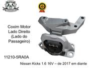 Coxim do Motor Lado Direito (Lado do Passageiro) para Nissan Kicks 1.6 16V