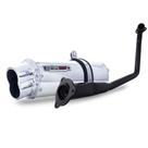Coyote rs5 aluminio polido oval boca 8 ybr 125 factor / pro 2009/...