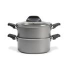 Cozi-vapore brinox antiaderente vapor prata 16cm 1,45l