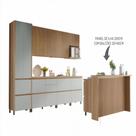 Cozinha 10 Peças Nesher Rainha Gourmet Ripado 100 Mdf