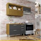 Cozinha 2 Peças 4 Portas 3 Gavetas Nesher Princesa MDF Cozinha 2 Peças 4 Portas 3 Gavetas Nesher Princesa MDF