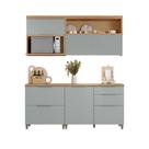 Cozinha 4 Peças 100% Mdf Marquesa Nature/verde Cozinha 4 Peças 100% Mdf Marquesa Nature/verde