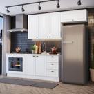 Cozinha 4 Peças Com Módulo De Forno De Embutir Estilo Americana Amy Casa 812 Cozinha 4 Peças Com Módulo De Forno De Embutir Estilo Americana Amy Casa 812
