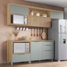 Cozinha 5 Peças 4 Portas 4 Gavetas Ripado Marquesa 100% Mdf