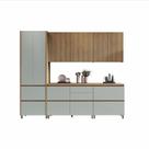 Cozinha 5 Peças 8 Portas 7 Gavetas Ripado Rainha 100 MDF