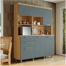 Cozinha 5 Portas 2 Gavetas Nesher Nobreza 160cm 100 MDF