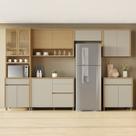 Cozinha 6 Peças 12 Portas 5 Gavetas 350cm 100% Mdf Condessa