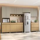 Cozinha 6 Peças 12 Portas 5 Gavetas 350cm 100% Mdf Simone Mendes Cozinha 6 Peças 12 Portas 5 Gavetas 350cm 100% Mdf Simone Mendes