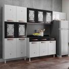 Cozinha Aço Telasul Mirage New Bco/pto 5 Vidros C/balcão