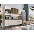 Cozinha Americana Completa Modulada Greta 6 peças 11 PT e 3 GV Crema - Megasul