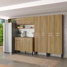 Cozinha Arizona Fusion Two 13 Portas 1 Gaveta MDP 293CM Amadeirado Carraro Cozinha Arizona Fusion Two 13 Portas 1 Gaveta MDP 293CM Amadeirado Carraro