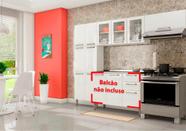 Cozinha Branca em Aço 3 Peças Tarsila com 3 Vidros Cozinha Completa Branca em Aço 3 Peças Tarsila com 3 Vidros Cozinha Branca em Aço 3 Peças Tarsila com 3 Vidros Cozinha Completa Branca em Aço 3 Peças Tarsila com 3 Vidros