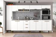 Cozinha Carol 6 Pecas com Corrediças Metálicas Aéreo Branco