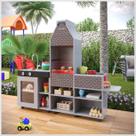 Cozinha Churrasqueira Infantil Mini Chefe Ofertamo Cinza Connect