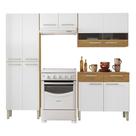 Cozinha Com Balcao Nala 222 Cm Freijo Supremo Cp Ripado Freijo Ktp