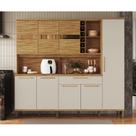 Cozinha Compacta 100% Mdf 8 Portas 1 Gaveta e Mini Adega 222cm Suécia Espresso Móveis Cozinha Compacta 100% Mdf 8 Portas 1 Gaveta e Mini Adega 222cm Suécia Espresso Móveis