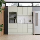 Cozinha Compacta 100% MDF com Torre Quente 2 Fornos Fineze