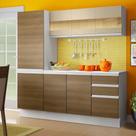 Cozinha Compacta 100% MDF Madesa Smart 170 cm Com Armário, Balcão e Tampo Cozinha Compacta 100% MDF Madesa Smart 170 cm Com Armário, Balcão e Tampo