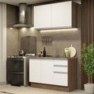 Cozinha Compacta 120003 Com Armário E Balcão Rustic/branco