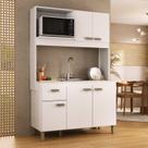 Cozinha Compacta 120cm 100% Mdf 15cm 5 Portas e 1 Gaveta