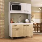 Cozinha Compacta 120cm 100% Mdf 15cm 5 Portas e 1 Gaveta