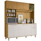 Cozinha Compacta 180cm Martina Freijó/Ripado/Off Acetinado Z44 - Mpozenato Cozinha Compacta 180cm Martina Freijó/Ripado/Off Acetinado Z44 - Mpozenato