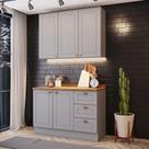 Cozinha Compacta 2 Peças Amy Casa 812 Cinza