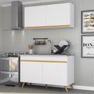 Cozinha Compacta 2 Peças Com Armário E Balcão Branca