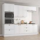 Cozinha Compacta 271,5cm 5 peças 10 Portas 5 Gavetas Americana Henn