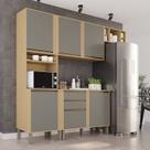 Cozinha Compacta 4 Peças 5 Portas 2 Gavetas Pérola