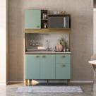Cozinha Compacta 4 Portas e 1 Gaveta 120cm Azaleia Bellagio Yescasa