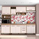 Cozinha Compacta 5 Peças Balcão Pia/Cuba Barcelona Poliman Móveis Cozinha Compacta 5 Peças Balcão Pia/Cuba Barcelona Poliman Móveis