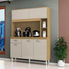 Cozinha Compacta 5 Portas 1 Gaveta com Tampo Duda Poquema
