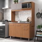 Cozinha Compacta 5 Portas com Suporte para Microondas Julia