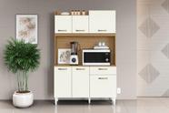 Cozinha Compacta 6 Portas 1 Gaveta Berlim Atacama Off White - Aramóveis
