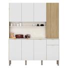 Cozinha Compacta 8 Portas 161cm Soul Z06 Freijó/Ártico - Mpozenato