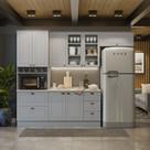 Cozinha Compacta 8 Portas 5 Gavetas Emily
