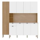 Cozinha Compacta 9 Portas 1 Gaveta 201 Cm Pulse Freijo