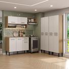 Cozinha Compacta Arizona Fusion Three 13 Portas 1 Gaveta MDP 293CM Carvalho e Branco Cozinha Compacta Arizona Fusion Three 13 Portas 1 Gaveta MDP 293CM Carvalho e Branco