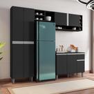 Cozinha Compacta Atlanta Preto Fosco