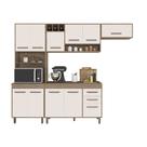 Cozinha Compacta + Balcão Com Tampo (04 Peças) Barcelona - SSX Multicoisas