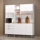 Cozinha Compacta Boreal 5 Portas 2 Gavetas Branco - Mx Móveis
