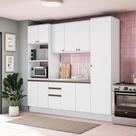 Cozinha Compacta Celeste Kappesberg 100% Mdf Branco 240cm Cozinha Compacta Celeste Kappesberg 100% Mdf Branco 240cm