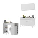 Cozinha Compacta com Bancada Americana 1 Porta Veneza Multimóveis MP2207