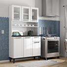 Cozinha Compacta de Aço 6 Portas 1 Gaveta Múltipla Bertolini
